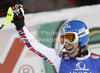 Winner Marlies Schild of Austria reacts in finish of run of women slalom race of Audi FIS Alpine skiing World cup in Flachau, Austria. Women slalom race of Audi FIS Alpine skiing World cup, which replaced canceled Levi race, was held in Flachau, Austria on Tuesday, 20th of December 2011.
