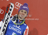 Third placed Tina Maze of Slovenia celebrates her medal won in women slalom race of Audi FIS Alpine skiing World cup in Flachau, Austria. Women slalom race of Audi FIS Alpine skiing World cup, which replaced canceled Levi race, was held in Flachau, Austria on Tuesday, 20th of December 2011.
