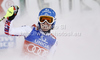 Winner Marlies Schild of Austria reacts in finish of run of women slalom race of Audi FIS Alpine skiing World cup in Flachau, Austria. Women slalom race of Audi FIS Alpine skiing World cup, which replaced canceled Levi race, was held in Flachau, Austria on Tuesday, 20th of December 2011.
