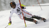 Mario Matt of Austria skiing in first run of men slalom race of Audi FIS Alpine skiing World cup in Flachau, Austria. Men slalom race of Audi FIS Alpine skiing World cup, which replaced canceled Levi race, was held in Flachau, Austria on Wednesday, 21st of December 2011.
