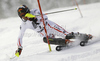 Mario Matt of Austria skiing in first run of men slalom race of Audi FIS Alpine skiing World cup in Flachau, Austria. Men slalom race of Audi FIS Alpine skiing World cup, which replaced canceled Levi race, was held in Flachau, Austria on Wednesday, 21st of December 2011.
