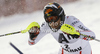 Mario Matt of Austria skiing in first run of men slalom race of Audi FIS Alpine skiing World cup in Flachau, Austria. Men slalom race of Audi FIS Alpine skiing World cup, which replaced canceled Levi race, was held in Flachau, Austria on Wednesday, 21st of December 2011.
