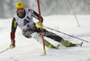 Ivica Kostelic of Croatia skiing in first run of men slalom race of Audi FIS Alpine skiing World cup in Flachau, Austria. Men slalom race of Audi FIS Alpine skiing World cup, which replaced canceled Levi race, was held in Flachau, Austria on Wednesday, 21st of December 2011.
