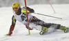 Ivica Kostelic of Croatia skiing in first run of men slalom race of Audi FIS Alpine skiing World cup in Flachau, Austria. Men slalom race of Audi FIS Alpine skiing World cup, which replaced canceled Levi race, was held in Flachau, Austria on Wednesday, 21st of December 2011.
