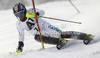 Cristian Deville of Italy skiing in first run of men slalom race of Audi FIS Alpine skiing World cup in Flachau, Austria. Men slalom race of Audi FIS Alpine skiing World cup, which replaced canceled Levi race, was held in Flachau, Austria on Wednesday, 21st of December 2011.
