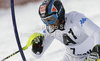 Cristian Deville of Italy skiing in first run of men slalom race of Audi FIS Alpine skiing World cup in Flachau, Austria. Men slalom race of Audi FIS Alpine skiing World cup, which replaced canceled Levi race, was held in Flachau, Austria on Wednesday, 21st of December 2011.
