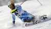 Mattias Hargin of Sweden skiing in first run of men slalom race of Audi FIS Alpine skiing World cup in Flachau, Austria. Men slalom race of Audi FIS Alpine skiing World cup, which replaced canceled Levi race, was held in Flachau, Austria on Wednesday, 21st of December 2011.
