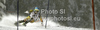 Trevor White of Canada skiing in first run of men slalom race of Audi FIS Alpine skiing World cup in Flachau, Austria. Men slalom race of Audi FIS Alpine skiing World cup, which replaced canceled Levi race, was held in Flachau, Austria on Wednesday, 21st of December 2011.
