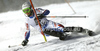 Alexis Pinturault of France skiing in first run of men slalom race of Audi FIS Alpine skiing World cup in Flachau, Austria. Men slalom race of Audi FIS Alpine skiing World cup, which replaced canceled Levi race, was held in Flachau, Austria on Wednesday, 21st of December 2011.
