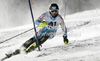 Marcus Sandell of Finland skiing in first run of men slalom race of Audi FIS Alpine skiing World cup in Flachau, Austria. Men slalom race of Audi FIS Alpine skiing World cup, which replaced canceled Levi race, was held in Flachau, Austria on Wednesday, 21st of December 2011.
