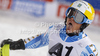 Mattias Hargin of Sweden reacts in finish of second run of men slalom race of Audi FIS Alpine skiing World cup in Flachau, Austria. Men slalom race of Audi FIS Alpine skiing World cup, which replaced canceled Levi race, was held in Flachau, Austria on Wednesday, 21st of December 2011.
