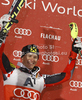 Winner Ivica Kostelic of Croatia celebrates his medal won in men slalom race of Audi FIS Alpine skiing World cup in Flachau, Austria. Men slalom race of Audi FIS Alpine skiing World cup, which replaced canceled Levi race, was held in Flachau, Austria on Wednesday, 21st of December 2011.
