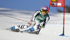 Maria Hoefl-Riesch of Germany skiing in first run of women giant slalom race of Audi FIS Alpine skiing World cup in Lienz, Austria. Women giant slalom race of Audi FIS Alpine skiing World cup was held in Lienz, Austria on Wednesday, 28th of December 2011.
