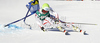 Anna Fenninger of Austria skiing in first run of women giant slalom race of Audi FIS Alpine skiing World cup in Lienz, Austria. Women giant slalom race of Audi FIS Alpine skiing World cup was held in Lienz, Austria on Wednesday, 28th of December 2011.
