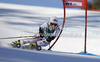 Stefanie Koehle of Austria skiing in first run of women giant slalom race of Audi FIS Alpine skiing World cup in Lienz, Austria. Women giant slalom race of Audi FIS Alpine skiing World cup was held in Lienz, Austria on Wednesday, 28th of December 2011.
