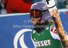 Third placed Tessa Worley of France reacts in finish of second run of women giant slalom race of Audi FIS Alpine skiing World cup in Lienz, Austria. Women giant slalom race of Audi FIS Alpine skiing World cup was held in Lienz, Austria on Wednesday, 28th of December 2011.
