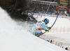 Tanja Poutiainen of Finland skiing in first run of women slalom race of Audi FIS Alpine skiing World cup in Lienz, Austria. Women slalom race of Audi FIS Alpine skiing World cup was held in Lienz, Austria on Thursday, 29th of December 2011.
