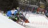 Tina Maze of Slovenia skiing in first run of women slalom race of Audi FIS Alpine skiing World cup in Lienz, Austria. Women slalom race of Audi FIS Alpine skiing World cup was held in Lienz, Austria on Thursday, 29th of December 2011.
