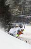 Manuela Moelgg of Italy skiing in first run of women slalom race of Audi FIS Alpine skiing World cup in Lienz, Austria. Women slalom race of Audi FIS Alpine skiing World cup was held in Lienz, Austria on Thursday, 29th of December 2011.
