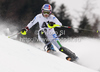 Manuela Moelgg of Italy skiing in first run of women slalom race of Audi FIS Alpine skiing World cup in Lienz, Austria. Women slalom race of Audi FIS Alpine skiing World cup was held in Lienz, Austria on Thursday, 29th of December 2011.
