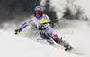 Tessa Worley of France skiing in first run of women slalom race of Audi FIS Alpine skiing World cup in Lienz, Austria. Women slalom race of Audi FIS Alpine skiing World cup was held in Lienz, Austria on Thursday, 29th of December 2011.
