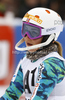 Lotte Smiseth Sejersted of Norway reacts in finish of second run of women slalom race of Audi FIS Alpine skiing World cup in Lienz, Austria. Women slalom race of Audi FIS Alpine skiing World cup was held in Lienz, Austria on Thursday, 29th of December 2011.
