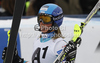 Tanja Poutiainen of Finland reacts in finish of second run of women slalom race of Audi FIS Alpine skiing World cup in Lienz, Austria. Women slalom race of Audi FIS Alpine skiing World cup was held in Lienz, Austria on Thursday, 29th of December 2011.

