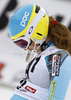 Third placed Mikaela Shiffrin of USA reacts in finish of second run of women slalom race of Audi FIS Alpine skiing World cup in Lienz, Austria. Women slalom race of Audi FIS Alpine skiing World cup was held in Lienz, Austria on Thursday, 29th of December 2011.
