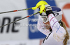 Lindsey Vonn of USA reacts in finish of second run of women slalom race of Audi FIS Alpine skiing World cup in Lienz, Austria. Women slalom race of Audi FIS Alpine skiing World cup was held in Lienz, Austria on Thursday, 29th of December 2011.
