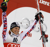 Winner Marlies Schild of Austria celebrates her medal won in women slalom race of Audi FIS Alpine skiing World cup in Lienz, Austria. Women slalom race of Audi FIS Alpine skiing World cup was held in Lienz, Austria on Thursday, 29th of December 2011.
