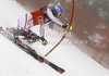 Marlies Schild of Austria skiing in first run of women slalom race of Audi FIS Alpine skiing World cup in Zagreb, Croatia. Women slalom race of Audi FIS Alpine skiing World cup was held on Sljeme above Zagreb, Croatia, on Tuesday, 3rd of January 2012.
