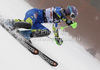 Tina Maze of Slovenia skiing in first run of women slalom race of Audi FIS Alpine skiing World cup in Zagreb, Croatia. Women slalom race of Audi FIS Alpine skiing World cup was held on Sljeme above Zagreb, Croatia, on Tuesday, 3rd of January 2012.
