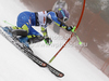 Tina Maze of Slovenia skiing in first run of women slalom race of Audi FIS Alpine skiing World cup in Zagreb, Croatia. Women slalom race of Audi FIS Alpine skiing World cup was held on Sljeme above Zagreb, Croatia, on Tuesday, 3rd of January 2012.
