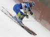 Tina Maze of Slovenia skiing in first run of women slalom race of Audi FIS Alpine skiing World cup in Zagreb, Croatia. Women slalom race of Audi FIS Alpine skiing World cup was held on Sljeme above Zagreb, Croatia, on Tuesday, 3rd of January 2012.
