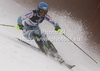 Tanja Poutiainen of Finland skiing in first run of women slalom race of Audi FIS Alpine skiing World cup in Zagreb, Croatia. Women slalom race of Audi FIS Alpine skiing World cup was held on Sljeme above Zagreb, Croatia, on Tuesday, 3rd of January 2012.
