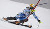 Maria Pietilae-Holmner of Sweden skiing in first run of women slalom race of Audi FIS Alpine skiing World cup in Zagreb, Croatia. Women slalom race of Audi FIS Alpine skiing World cup was held on Sljeme above Zagreb, Croatia, on Tuesday, 3rd of January 2012.
