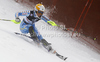 Maria Pietilae-Holmner of Sweden skiing in first run of women slalom race of Audi FIS Alpine skiing World cup in Zagreb, Croatia. Women slalom race of Audi FIS Alpine skiing World cup was held on Sljeme above Zagreb, Croatia, on Tuesday, 3rd of January 2012.

