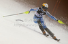 Frida Hansdotter of Sweden skiing in first run of women slalom race of Audi FIS Alpine skiing World cup in Zagreb, Croatia. Women slalom race of Audi FIS Alpine skiing World cup was held on Sljeme above Zagreb, Croatia, on Tuesday, 3rd of January 2012.
