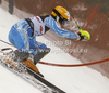 Frida Hansdotter of Sweden skiing in first run of women slalom race of Audi FIS Alpine skiing World cup in Zagreb, Croatia. Women slalom race of Audi FIS Alpine skiing World cup was held on Sljeme above Zagreb, Croatia, on Tuesday, 3rd of January 2012.
