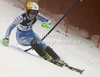 Therese Borssen of Sweden skiing in first run of women slalom race of Audi FIS Alpine skiing World cup in Zagreb, Croatia. Women slalom race of Audi FIS Alpine skiing World cup was held on Sljeme above Zagreb, Croatia, on Tuesday, 3rd of January 2012.
