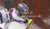 Michaela Kirchgasser of Austria skiing in first run of women slalom race of Audi FIS Alpine skiing World cup in Zagreb, Croatia. Women slalom race of Audi FIS Alpine skiing World cup was held on Sljeme above Zagreb, Croatia, on Tuesday, 3rd of January 2012.
