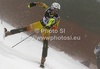 Erin Mielzynski of Canada skiing in first run of women slalom race of Audi FIS Alpine skiing World cup in Zagreb, Croatia. Women slalom race of Audi FIS Alpine skiing World cup was held on Sljeme above Zagreb, Croatia, on Tuesday, 3rd of January 2012.

