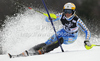 Frida Hansdotter of Sweden skiing in first run of women slalom race of Audi FIS Alpine skiing World cup in Zagreb, Croatia. Women slalom race of Audi FIS Alpine skiing World cup was held on Sljeme above Zagreb, Croatia, on Tuesday, 3rd of January 2012.

