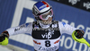 Fourth placed Manuela Moelgg of Italy reacts in finish of second run of women slalom race of Audi FIS Alpine skiing World cup in Zagreb, Croatia. Women slalom race of Audi FIS Alpine skiing World cup was held on Sljeme above Zagreb, Croatia, on Tuesday, 3rd of January 2012.
