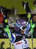 Second placed Tina Maze of Slovenia reacts in finish of second run of women slalom race of Audi FIS Alpine skiing World cup in Zagreb, Croatia. Women slalom race of Audi FIS Alpine skiing World cup was held on Sljeme above Zagreb, Croatia, on Tuesday, 3rd of January 2012.
