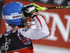 Winner Marlies Schild of Austria reacts in finish of second run of women slalom race of Audi FIS Alpine skiing World cup in Zagreb, Croatia. Women slalom race of Audi FIS Alpine skiing World cup was held on Sljeme above Zagreb, Croatia, on Tuesday, 3rd of January 2012.
