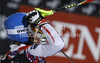 Winner Marlies Schild of Austria reacts in finish of second run of women slalom race of Audi FIS Alpine skiing World cup in Zagreb, Croatia. Women slalom race of Audi FIS Alpine skiing World cup was held on Sljeme above Zagreb, Croatia, on Tuesday, 3rd of January 2012.
