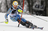 Andre Myhrer of Sweden skiing in first run of men slalom race of Audi FIS Alpine skiing World cup in Zagreb, Croatia. Men slalom race of Audi FIS Alpine skiing World cup was held on Sljeme above Zagreb, Croatia, on Thursday, 5th of January 2012.
