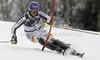 Felix Neureuther of Germany skiing in first run of men slalom race of Audi FIS Alpine skiing World cup in Zagreb, Croatia. Men slalom race of Audi FIS Alpine skiing World cup was held on Sljeme above Zagreb, Croatia, on Thursday, 5th of January 2012.
