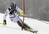 Cristian Deville of Italy skiing in first run of men slalom race of Audi FIS Alpine skiing World cup in Zagreb, Croatia. Men slalom race of Audi FIS Alpine skiing World cup was held on Sljeme above Zagreb, Croatia, on Thursday, 5th of January 2012.
